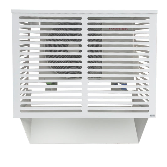 Ilmalämpöpumpun suojakotelo ja sulatusvedenohjain