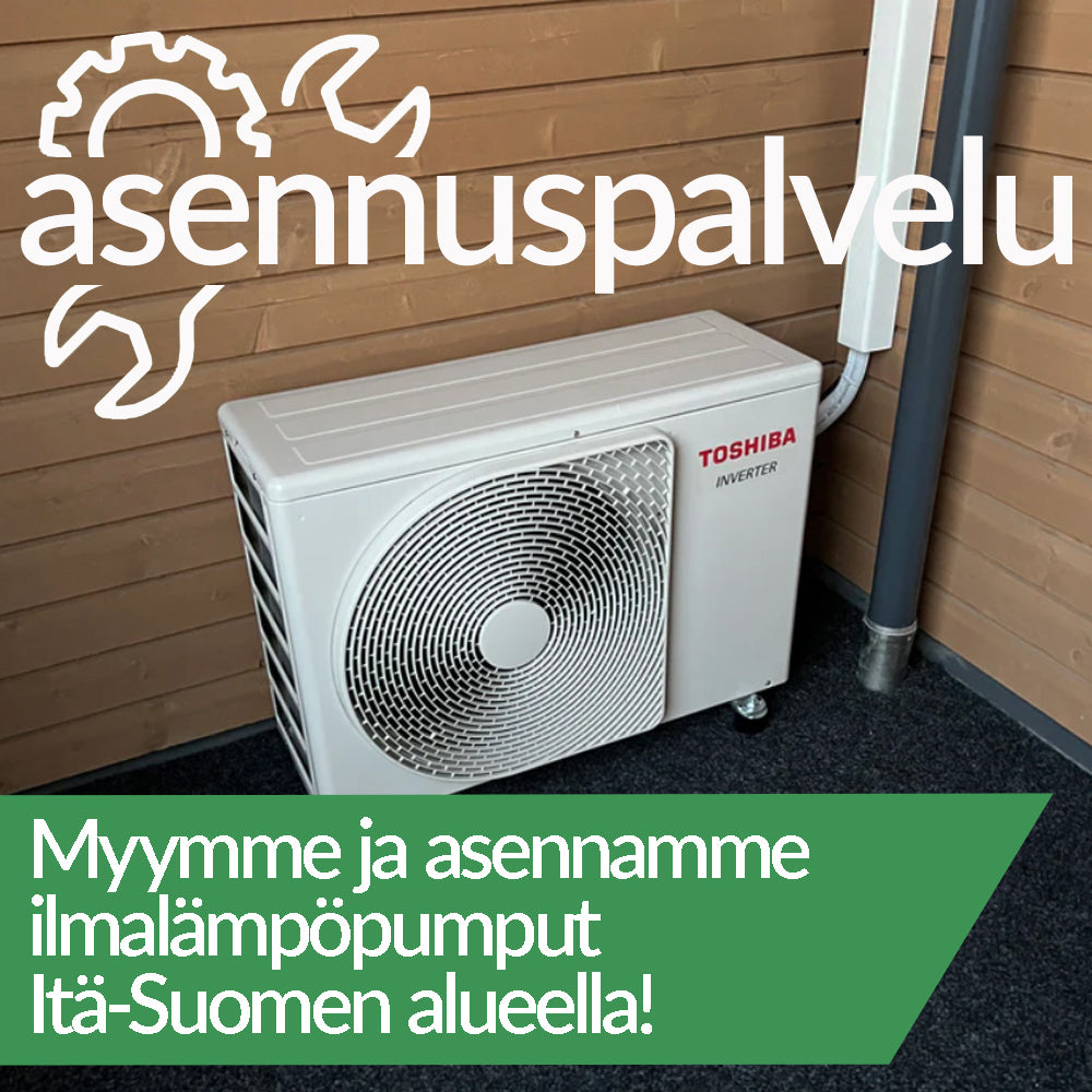 Ilmalämpöpumput asennettuna
