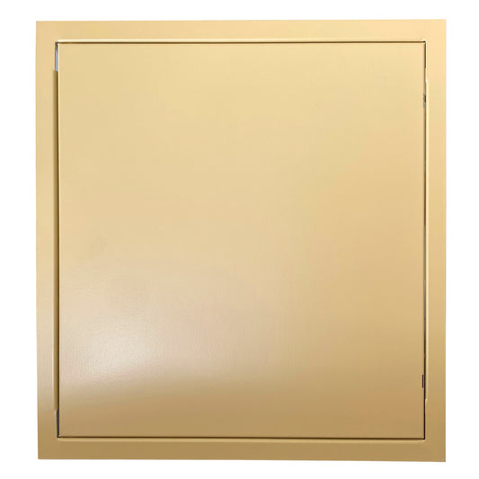 Vaalean beige tarkastusluukku PTL 300x300 pikakiinnityksellä