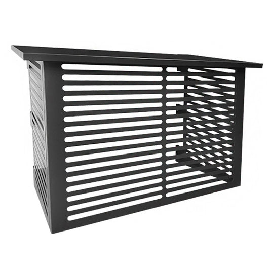 Ilmalämpöpumpun suojakotelo, metallinen tummanharmaa