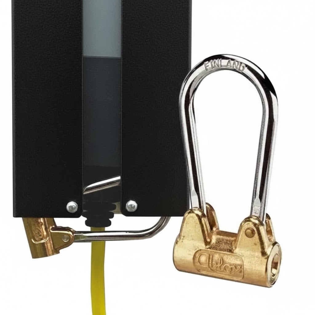 Sahkoauton laturinteline musta lukko