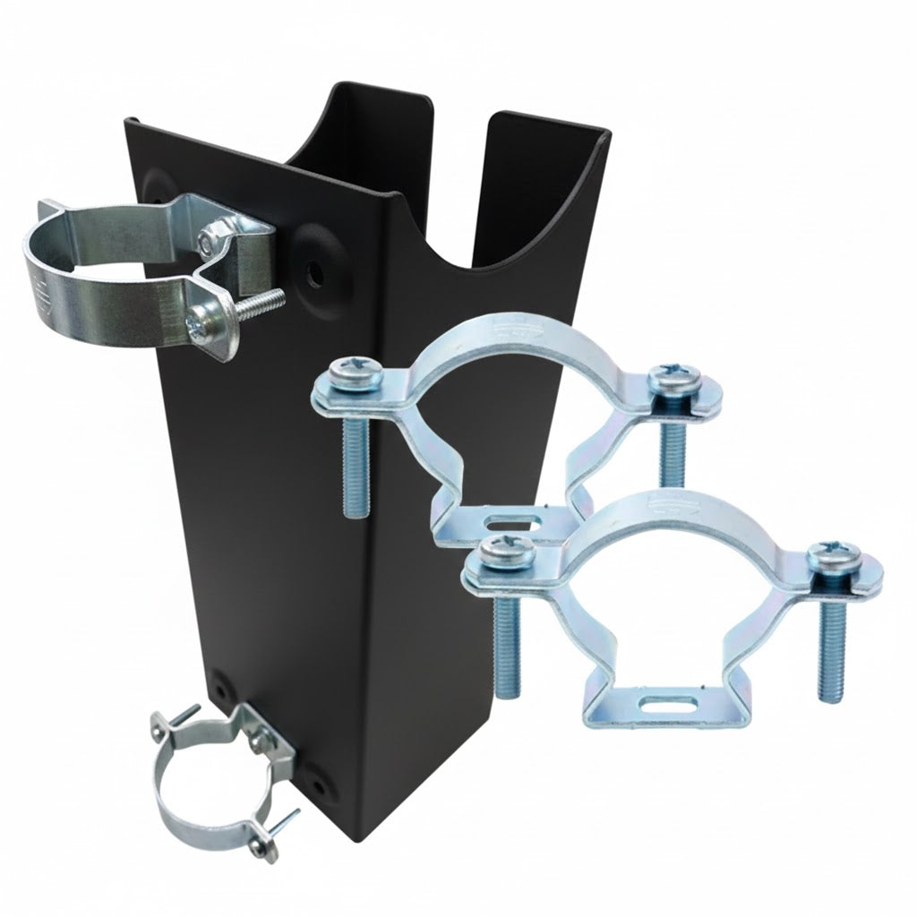 laturinteline tolppa asennussarja musta