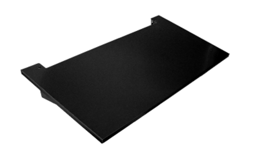 Metallinen katos ilmalämpöpumpun suojakotelolle 1200x650 musta