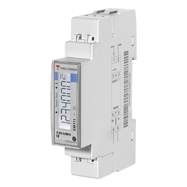 Energiamittari 1x16A CARLO GAVAZZI sähköauton kotilaturille