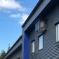 Metallinen ilmalämpöpumpun suoja, tumma harmaa väri