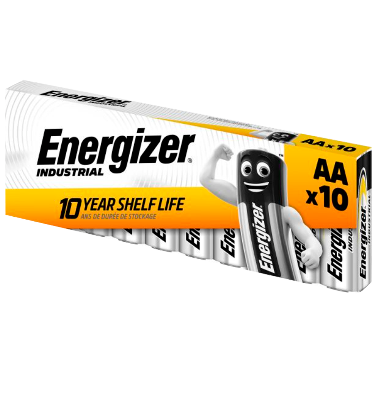 10 kpl Alkaliparisto Energizer Industrial 1,5V AA/LR6